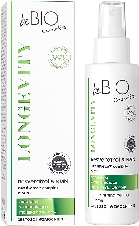 Volume & Strength Hair Mist - BeBio Longevity Natural Strengthening Hair Mist — photo N1