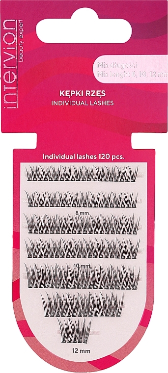 Lash Individuals Mix 8,10,12 mm - Inter-Vion Volume — photo N1