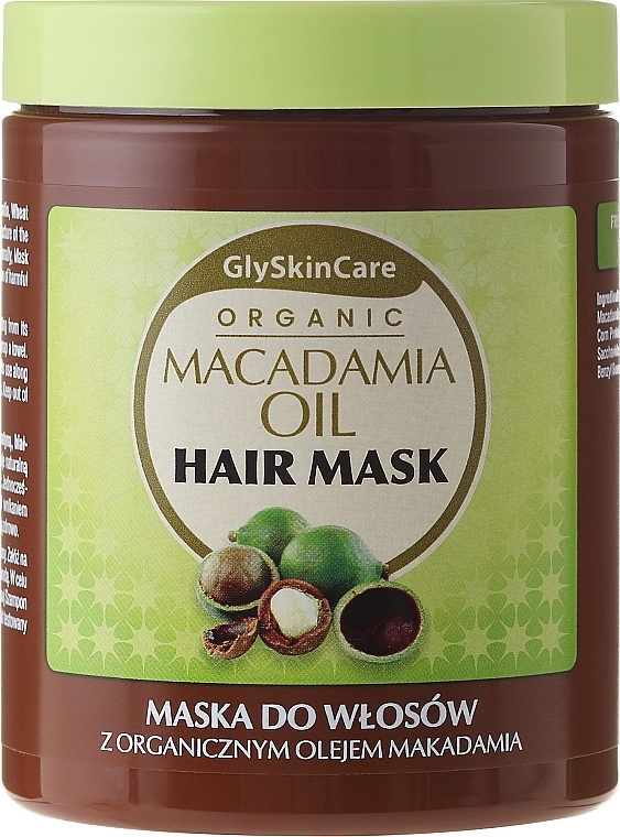 Organic Macadamia Oil Hair Mask - GlySkinCare Macadamia Oil Hair Mask — photo N1