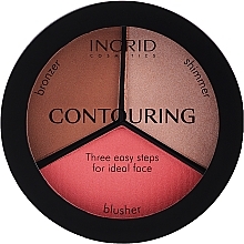 Face Contour Palette - Ingrid Cosmetics Ideal Face Foundation  — photo N2