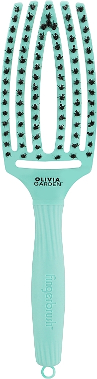 Modeling Hair Brush, mint - Olivia Garden Finger Brush Combo Medium — photo N1