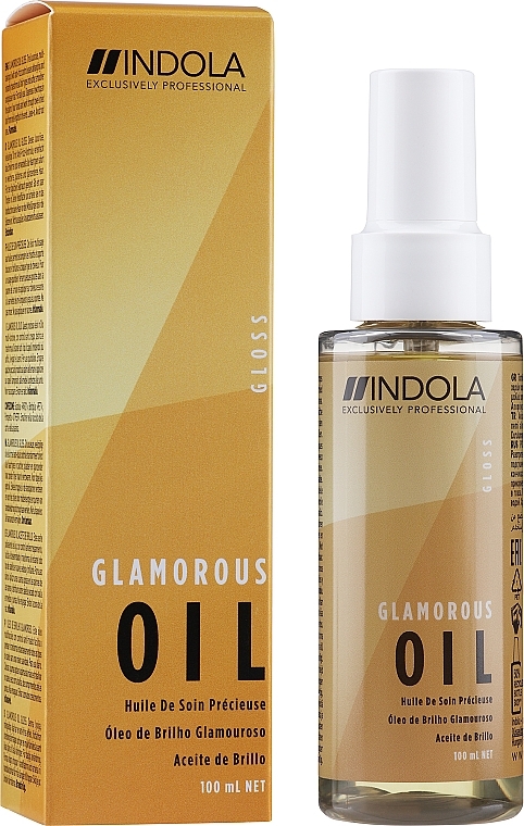 Hair Shine Oil - Indola Innova Glamorous Oil Finishing Treatment — photo N2