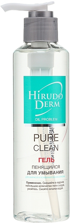 Foaming Face Cleansing Gel - Hirudo Derm Pure Clean — photo N2