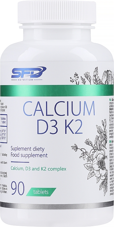 Calcium D3 K2 Dietary Supplement - SFD Nutrition Calcium D3 K2 — photo N1