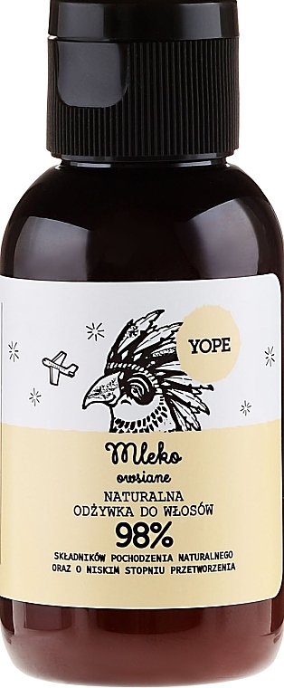 Natural Oat Milk Conditioner for Normal Hair - Yope (mini size) — photo N1