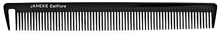 Comb, black - Janeke Classic Series Hair Cutting Comb Long — photo N1