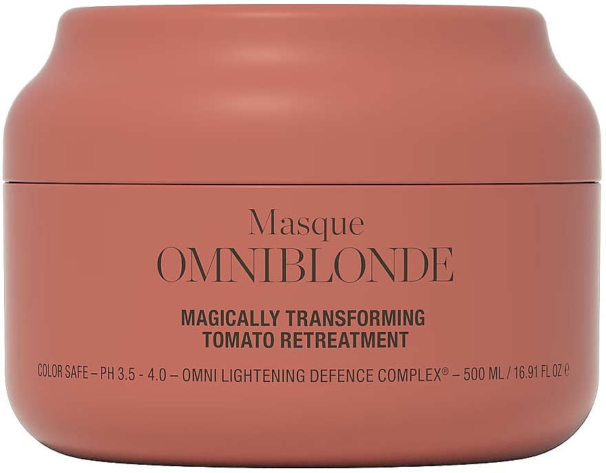 Revitalizing Mask for Blonde Hair - Omniblonde Magically Transforming Tomato Retreatment — photo N2