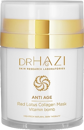 Face Mask 'Red Lotus' - Dr.Hazi Anti Age Collagen Mask — photo N1