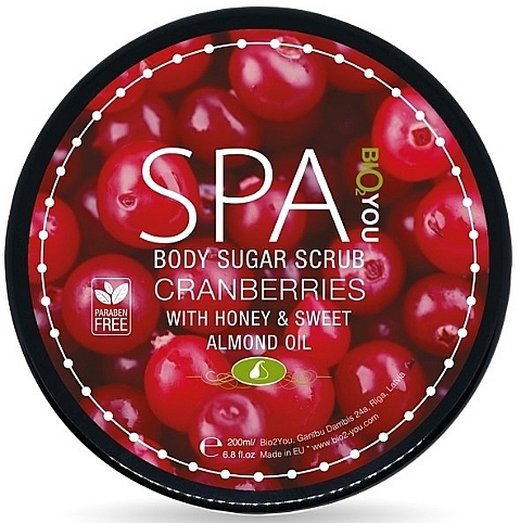 Cranberry Sugar Body Scrub - Bio2You Body Sugar Scrub — photo N1