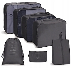 7-in-1 Cosmetic Bag Organizer, black - Ecarla KS41WZ2 — photo N1
