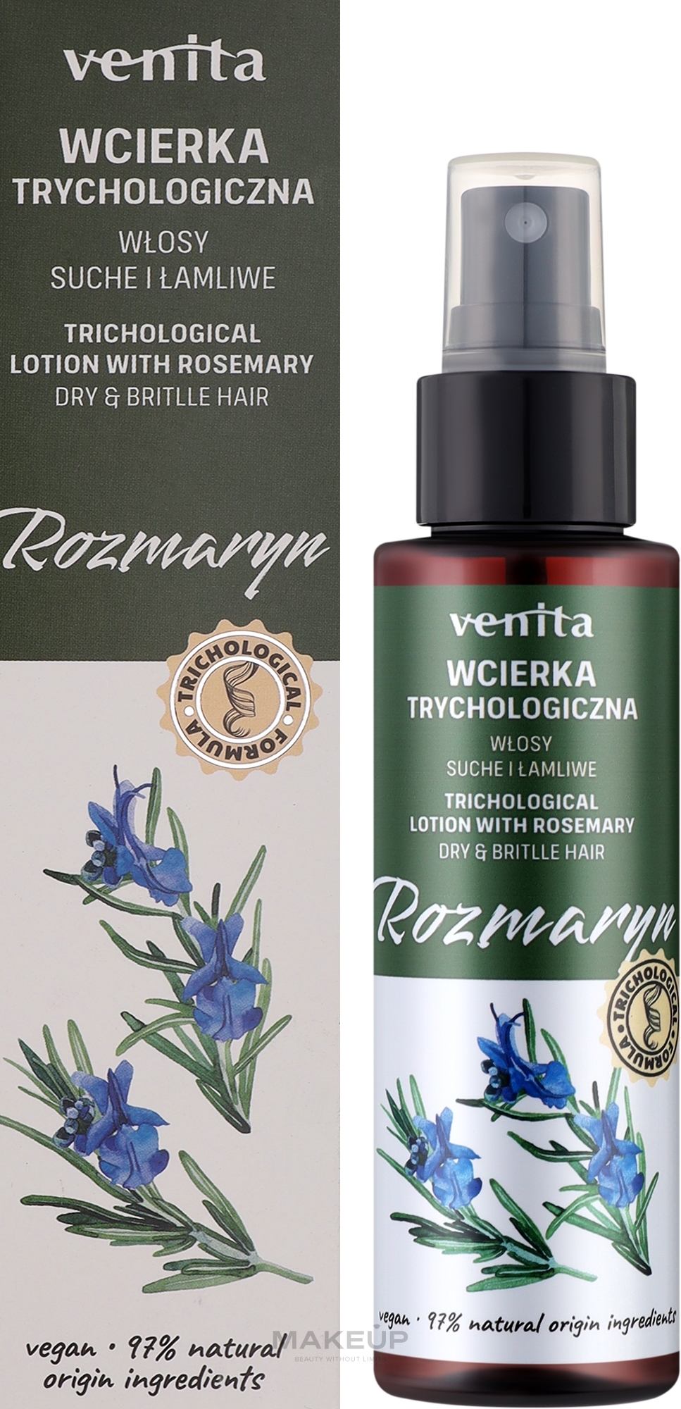 Trichological Conditioner for Dry & Brittle Hair - Venita Conditioner With Rosemary — photo 100 ml