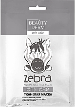 Fragrances, Perfumes, Cosmetics Anti-Aging Sheet Mask - Beauty Derm Animal Zebra Anti Age