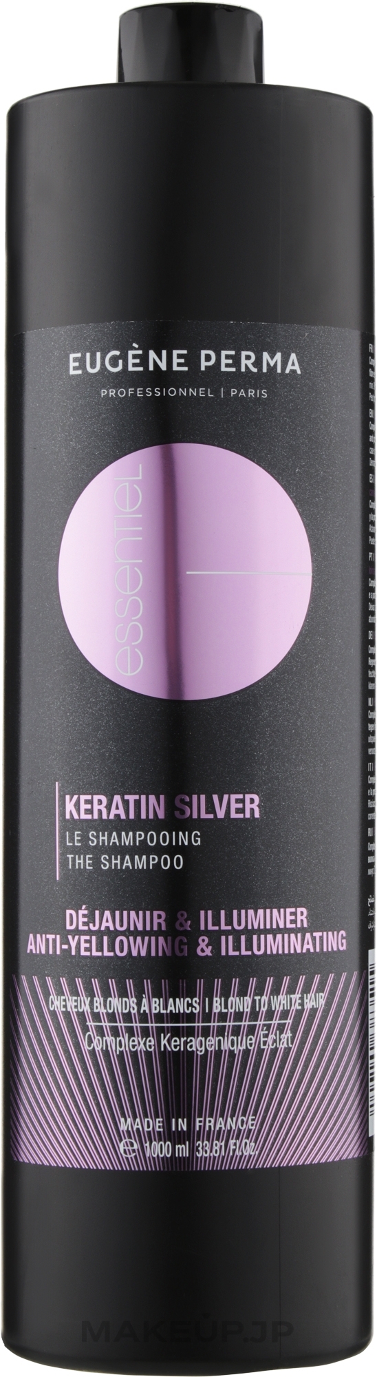 Keratin Shampoo for Grey, Bleached & Highlighted Hair - Eugene Perma Essentiel Keratin Silver Shampoo — photo 1000 ml