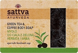 Fragrances, Perfumes, Cosmetics Green Tea & Coffee Body Soap - Sattva Green Tea & Coffee Body Soap