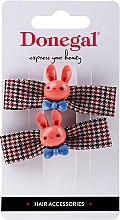 Fragrances, Perfumes, Cosmetics Bunny Elastic Hair Band, FA-5622, orange - Donegal