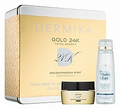 Fragrances, Perfumes, Cosmetics Set - Dermika Gold 24K (cr/mask/50ml + micel/150 ml)