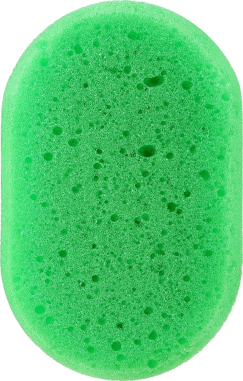 Oval Shower Sponge, green - LULA — photo N1