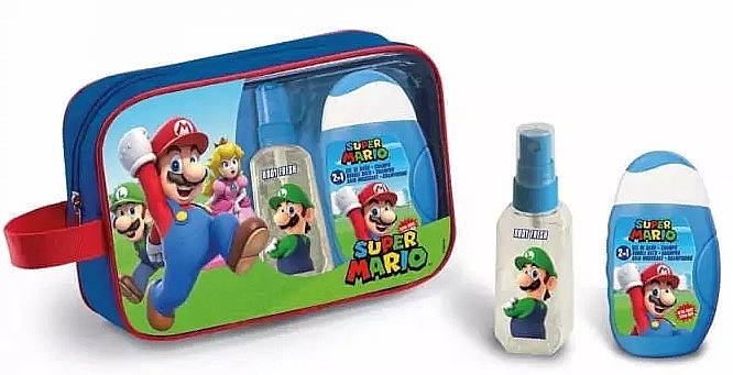 Set - Lorenay Super Mario (sh/gel/110ml + b/spray/90ml + bag) — photo N1
