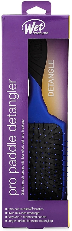 Hair Brush - Wet Brush Pro Paddle Detangler Royal Blue — photo N3