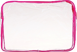 Fragrances, Perfumes, Cosmetics Makeup Bag, 4497, transparent, bright pink - Deni Carte