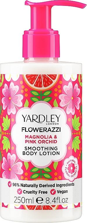 Body Lotion - Yardley Flowerazzi Magnolia & Pink Orchid Smoothing Body Lotion — photo N1
