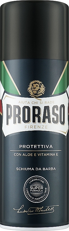 Aloe and Vitamin E Shaving Foam - Proraso Blue Line Shaving Foam — photo N9