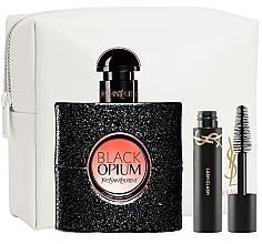 Fragrances, Perfumes, Cosmetics Yves Saint Laurent Black Opium - Set (edp/50 ml + mascara/2 ml + pouch/1 pcs)