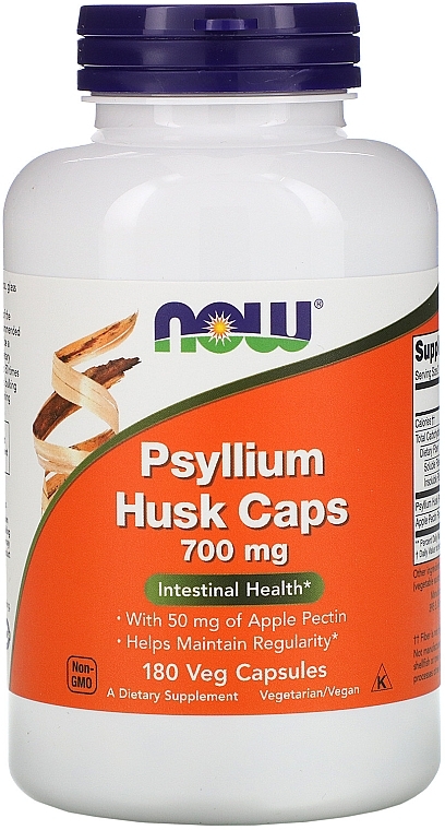 Psyllium Husk Caps, 700 ml - Now Foods Psyllium Husk Caps — photo N1