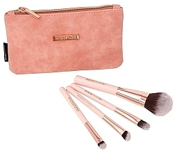 Makeup Brush Set in a Case, 5 pcs - Magic Studio Rose Gold Make-Up Brush Set — photo N4