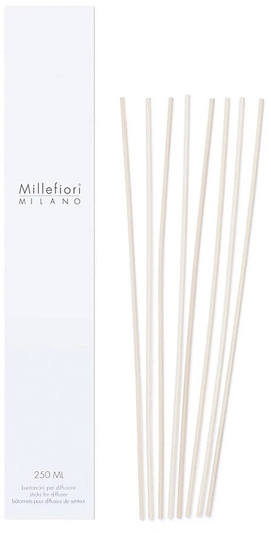 Reed Sticks for 250ml Diffuser, 8 pcs - Millefiori Milano Natural Sticks — photo N1
