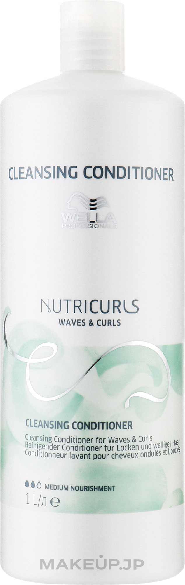 Conditioner for Wavy & Curly Hair - Wella Professionals Nutricurls Cleansing Conditioner for Waves and Curls — photo 1000 ml