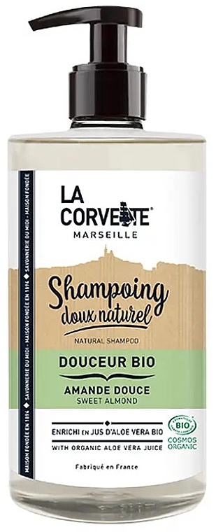 Organic Sweet Almond Shampoo - La Corvette Sweet Almond Natural Shampoo — photo N1