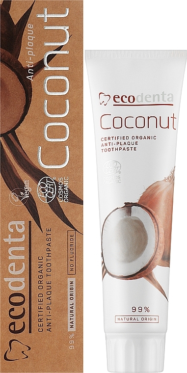 Anti-Plaque Coconut Toothpaste - Ecodenta Anti-Plaque Toothpaste Coconut — photo N4