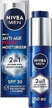 Anti-Aging Moisturizing Cream for Men - Nivea Men Anti-Age 2 In 1 Power Moisturiser SPF 30 — photo N1