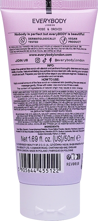 Rose & Orchid Face Scrub - EveryBody Awaken Face Scrub Rose & Orchid — photo N2