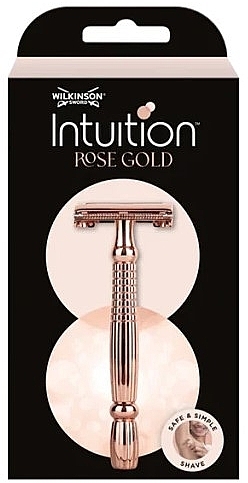 Razor with 10 Blades - Wilkinson Sword Intuition Rose Gold — photo N2