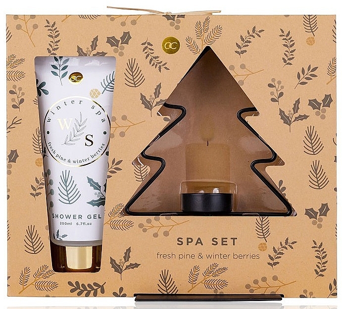 Set - Accentra Winter Spa Fresh Pine & Winter Berries (sh/gel/200ml + accessories/1pcs) — photo N1