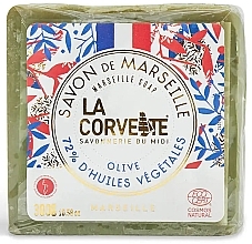 Traditional Marseille Soap - La Corvette Cube Olive 72% Soap Limited Edition — photo N3