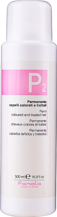 Perm for Colored & Damaged Hair - Fanola P2 Perm Kit for Coloured and Treated Hair — photo N1