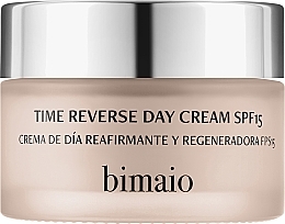 Repairing Day Face Cream SPF15 - Bimaio Time Reverse Cream SPF15 — photo N1