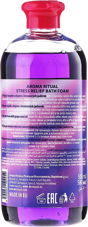 Bubble Bath "Grape & Lime" - Dermacol Aroma Ritual Bath Foam Grape & Lime — photo N2