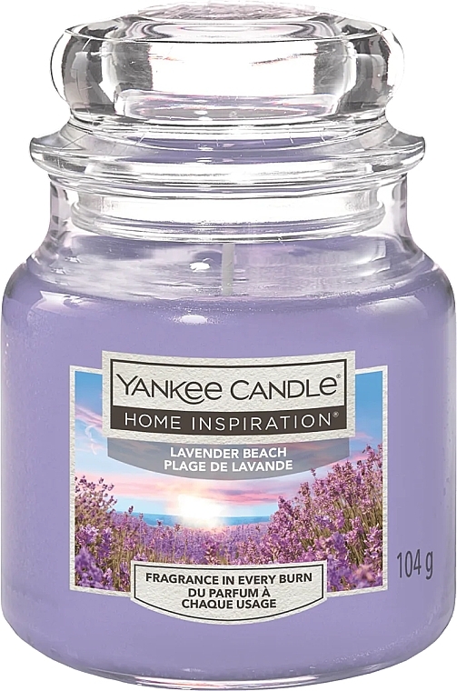 瓶に入った香りのキャンドル - Yankee Candle Home Inspiration Lavender Beach — photo N1