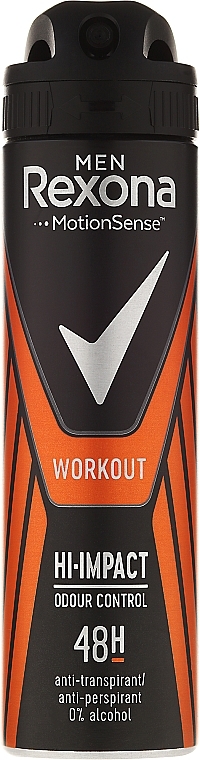 Deodorant Spray - Rexona Men Motionsense Workout Hi-impact 48h Anti-perspirant — photo N1