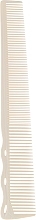 Comb, 167 mm, white - Y.S.Park Professional 252 B2 Combs Soft Type White — photo N1