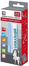 Fragrances, Perfumes, Cosmetics Travel Set 'Bio Calcium' - SPLAT (toothbrush/1pc + toothpaste/40ml)