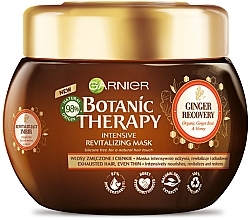 Fragrances, Perfumes, Cosmetics Mask "Ginger Repair" for Fragile & Thin Hair - Garnier Botanic Therapy