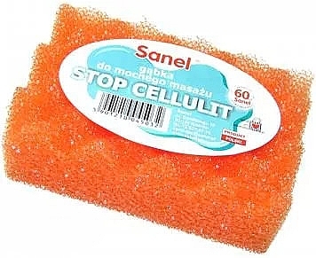 Anti-Stress Massage Body Sponge, orange - Sanel Stop Cellulit — photo N1