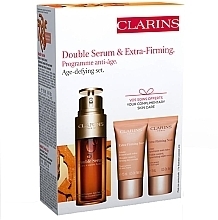 Fragrances, Perfumes, Cosmetics Set - Clarins Double Serum & Extra-Firming Set (ser/50ml + cr/2x15ml + eye/ser/0.9ml)