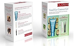 Fragrances, Perfumes, Cosmetics Set - Clarins Total Eye Blue Lote (eye/gel/20ml+ lash/masc/3ml + crayon/0.5g)