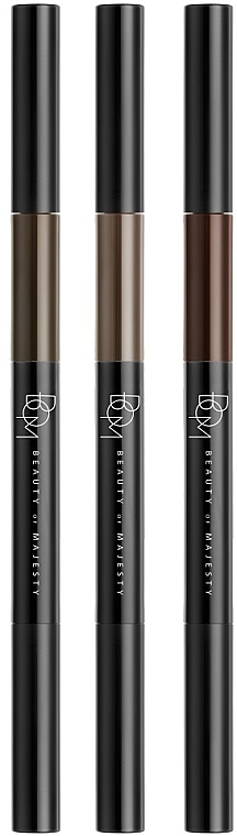 Brow Pencil 3 in 1 - Beauty of Majesty 3in1 Triple Edge Eyebrow — photo N2